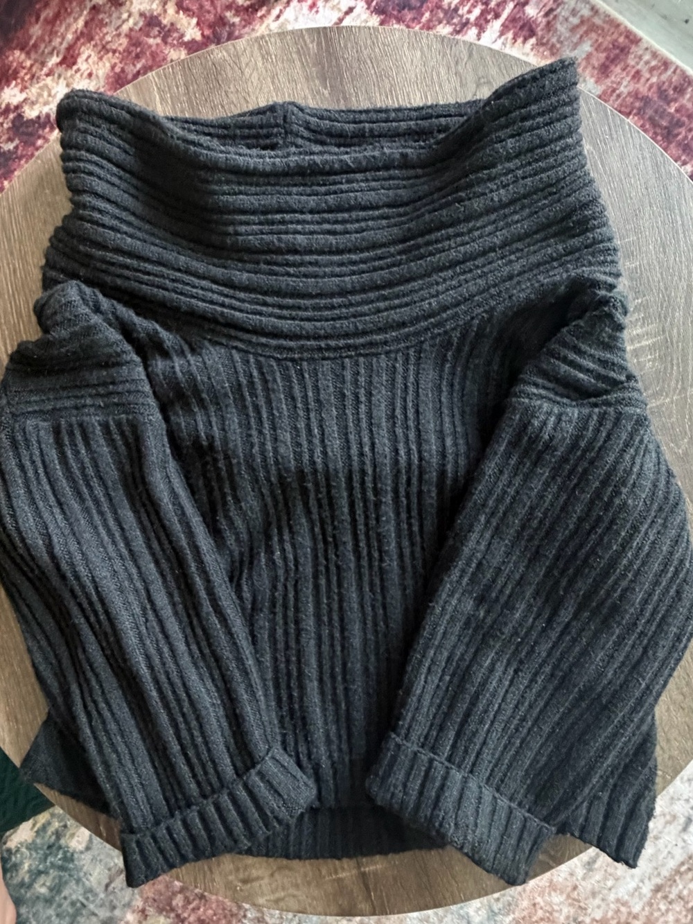 OAK + FORT oversized slouchy off shoulder sweater